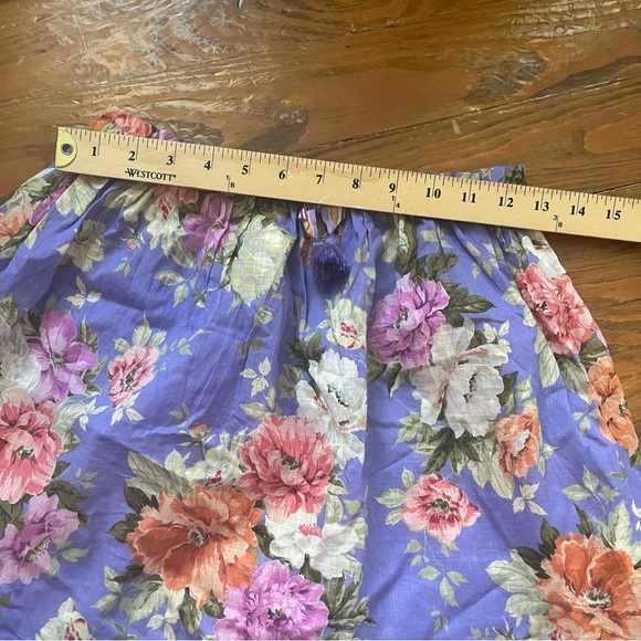 Zimmermann Girls Purple Floral Pattie Skirt with Ruffle Hem size 10 - Picture 13 of 13